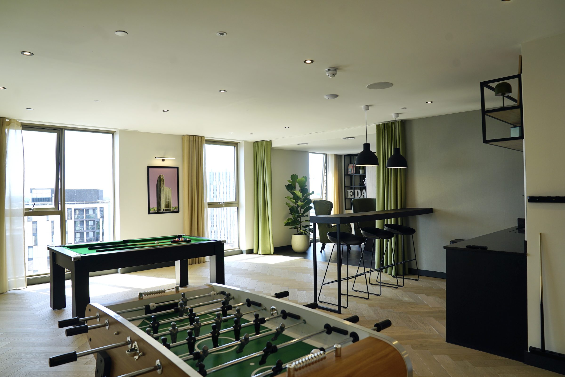 Games room at Eda